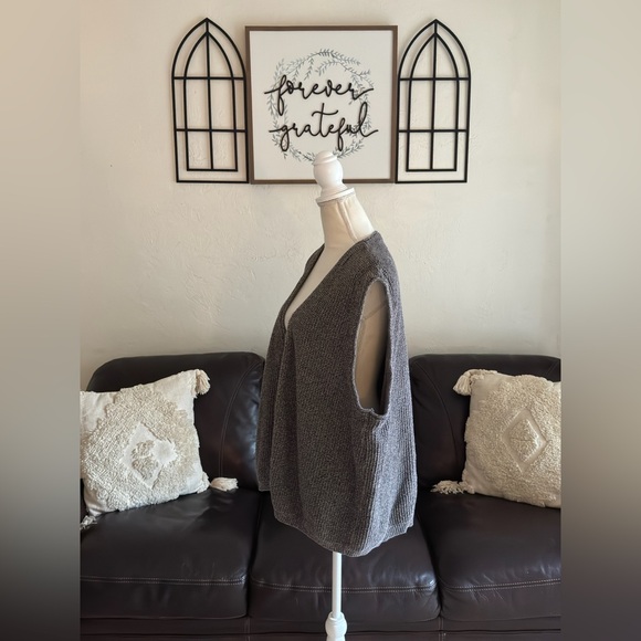 Eddie Bauer Gray 100% Cotton Button Up Vest Size XL Tall Classic Casual Retro - Picture 10 of 11